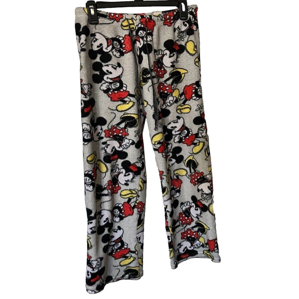 DISNEY Store LOUNGE PANTS for Women Size Small MICKEY and MINNIE Mouse in love!